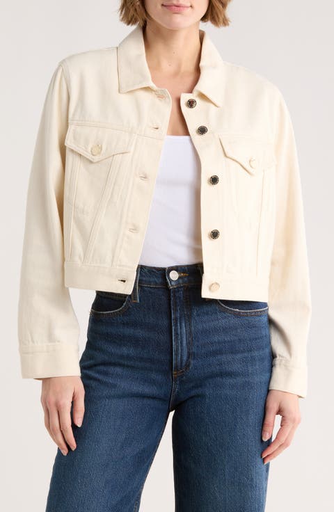 Chloe Relaxed Boxy Crop Denim Jacket