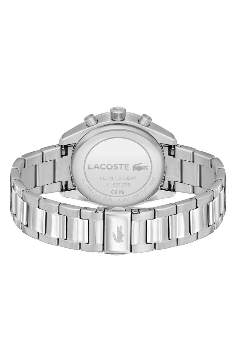 Lacoste Boston Chronograph Bracelet Watch, 42mm, Alternate, color, Navy