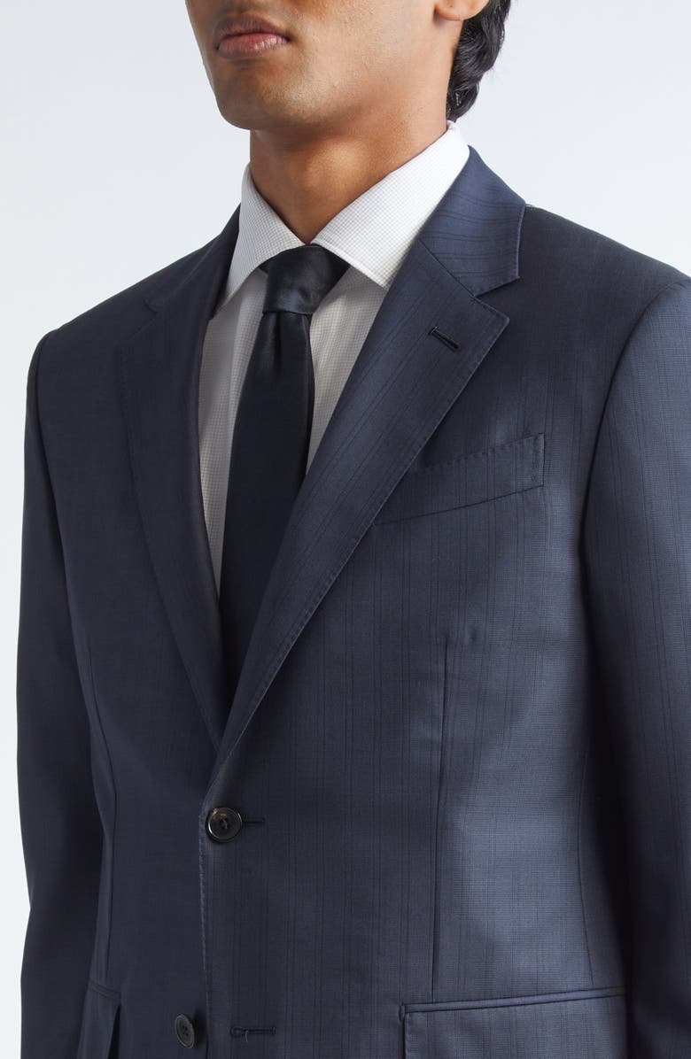 ZEGNA Stripe 15Milmil15 Wool Suit, Alternate, color, Dark Blue