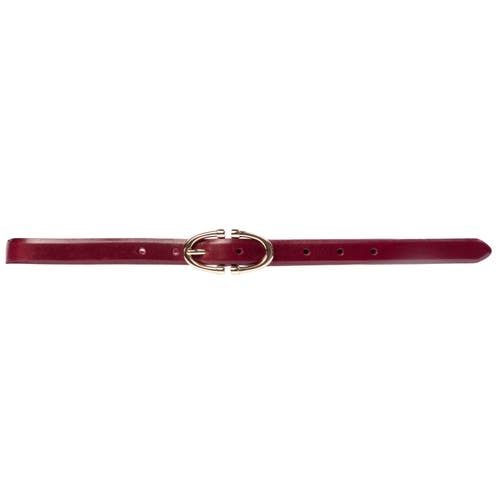 Black Suede Studio Halo Belt In Red