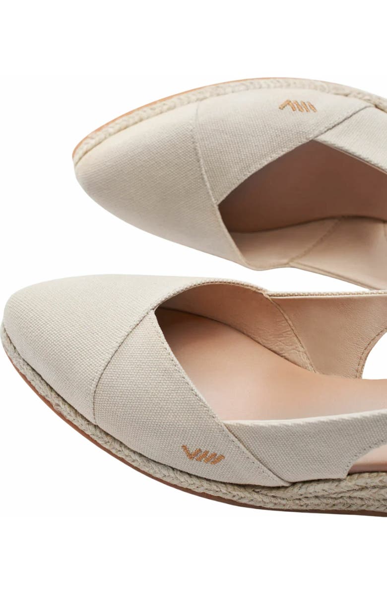 VISCATA Premia Canvas Espadrille Wedges, Alternate, color, Beige