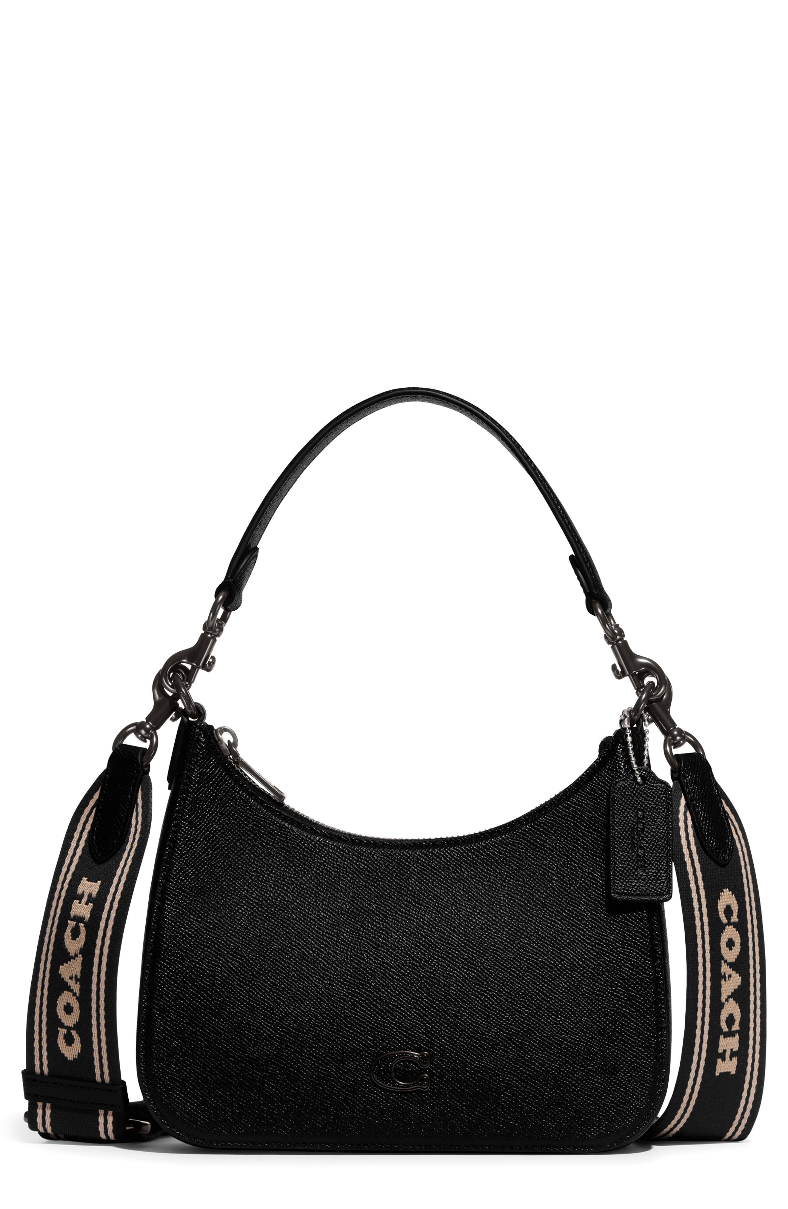 COACH Crossgrain Leather Hobo Crossbody Bag, Main, color, 