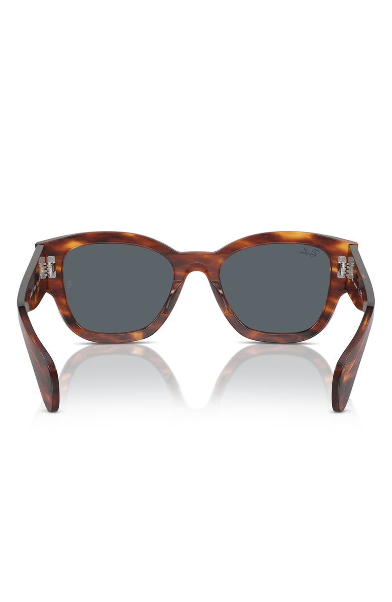 Ray-Ban Jorge 52mm Square Sunglasses, Alternate, color, Striped Havana