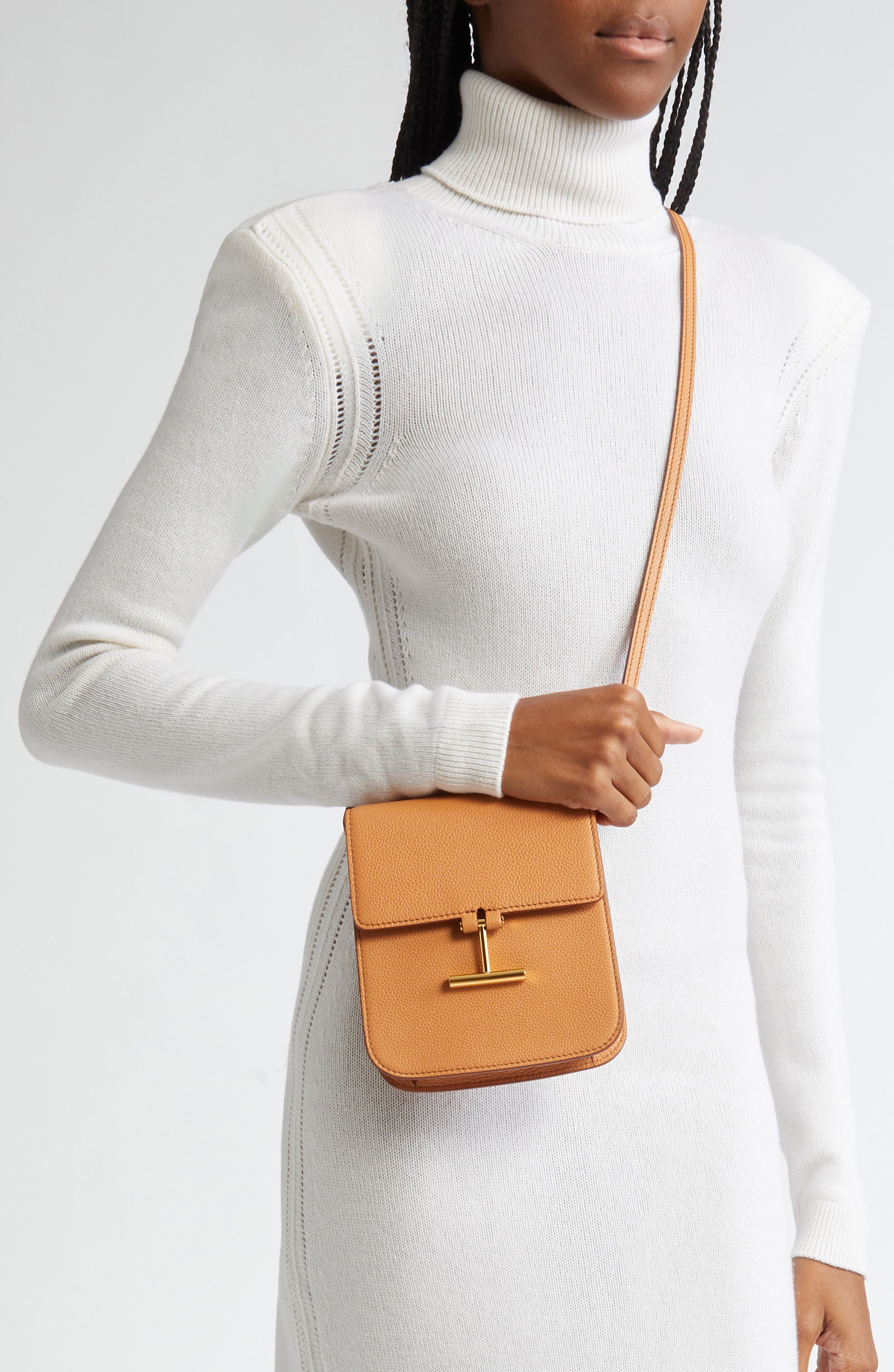TOM FORD Mini Tara Grained Leather Crossbody Bag (Women) | Nordstromrack