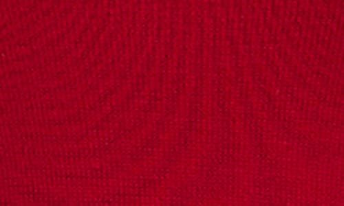 Nina Leonard Mock Neck Long Sleeve Midi Sweater Dress In Red