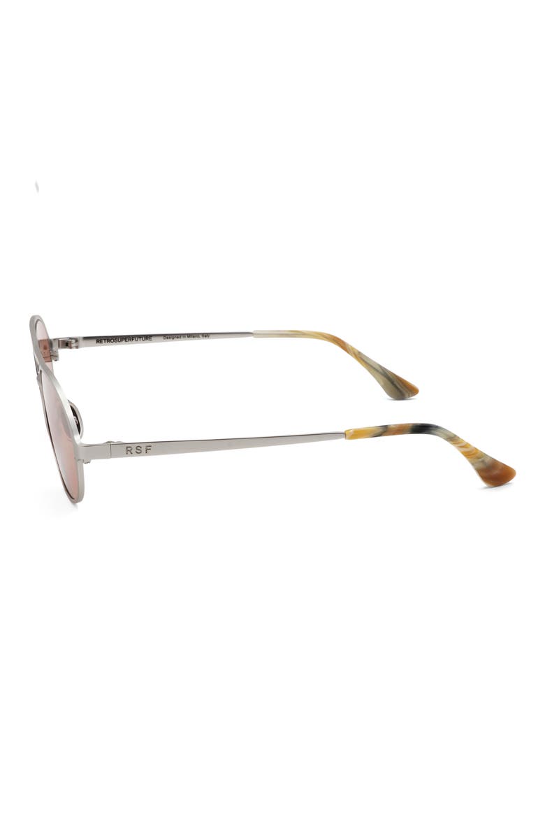 53mm Square Sunglasses, Alternate, color, DARK SILVER/ DARK GREY