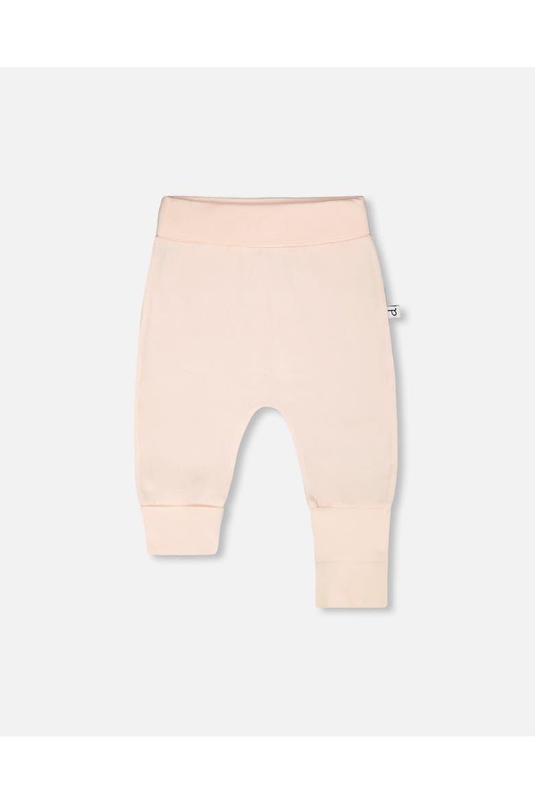 2 Pack Organic Cotton Jersey Evolutive Deer Printed Pants, Alternate, color, Peach Deer Print