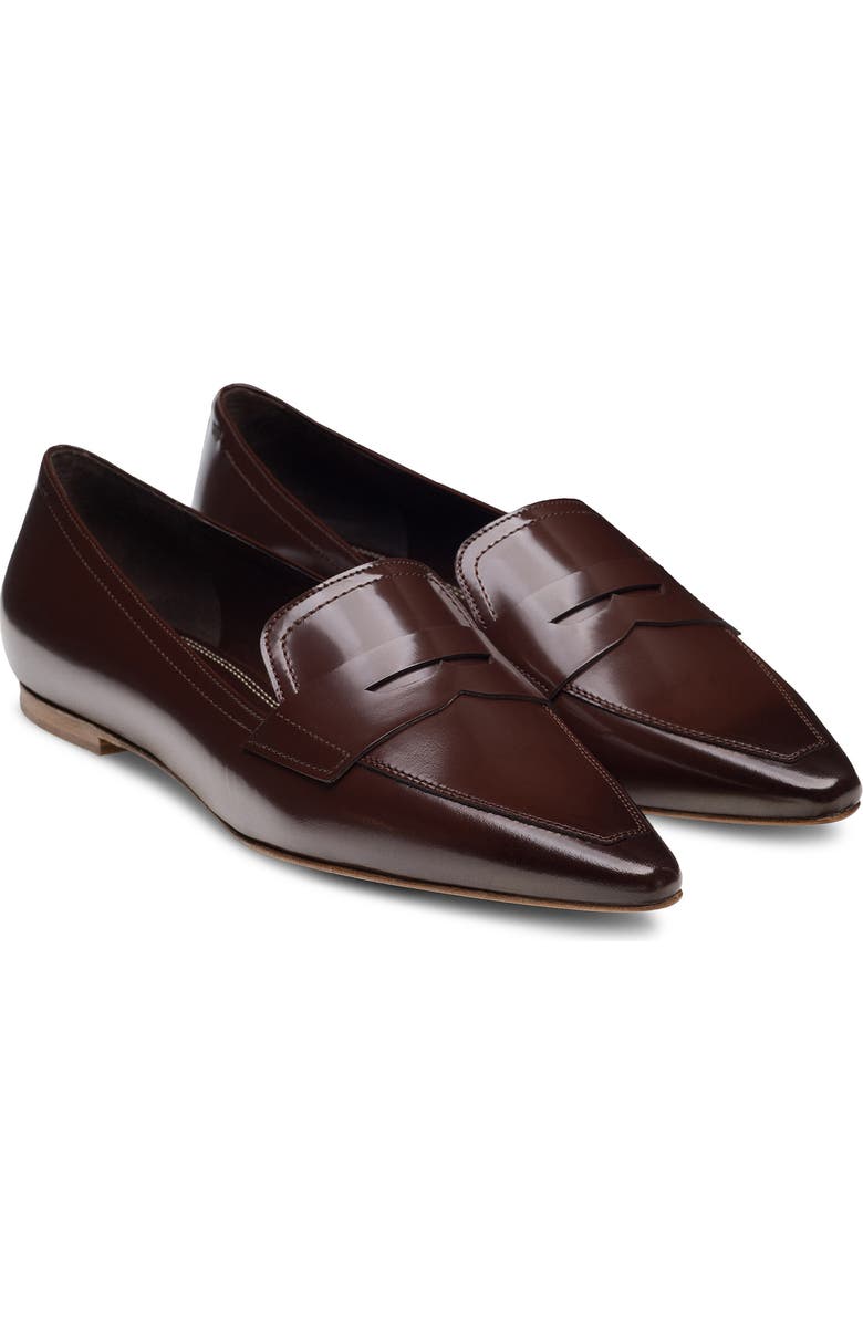 Magnanni Stasia Penny Loafer, Main, color, Brown