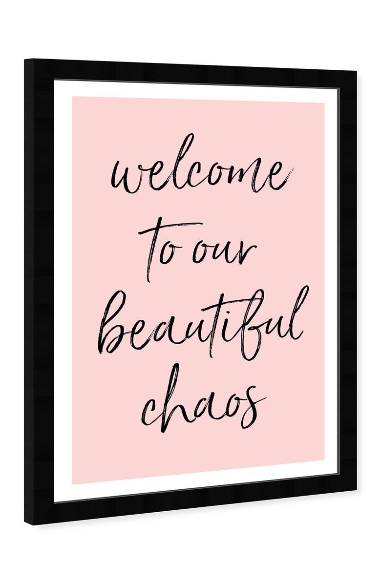 Wynwood Studio Beautiful Chaos Pink Framed Wall Art, Alternate, color,