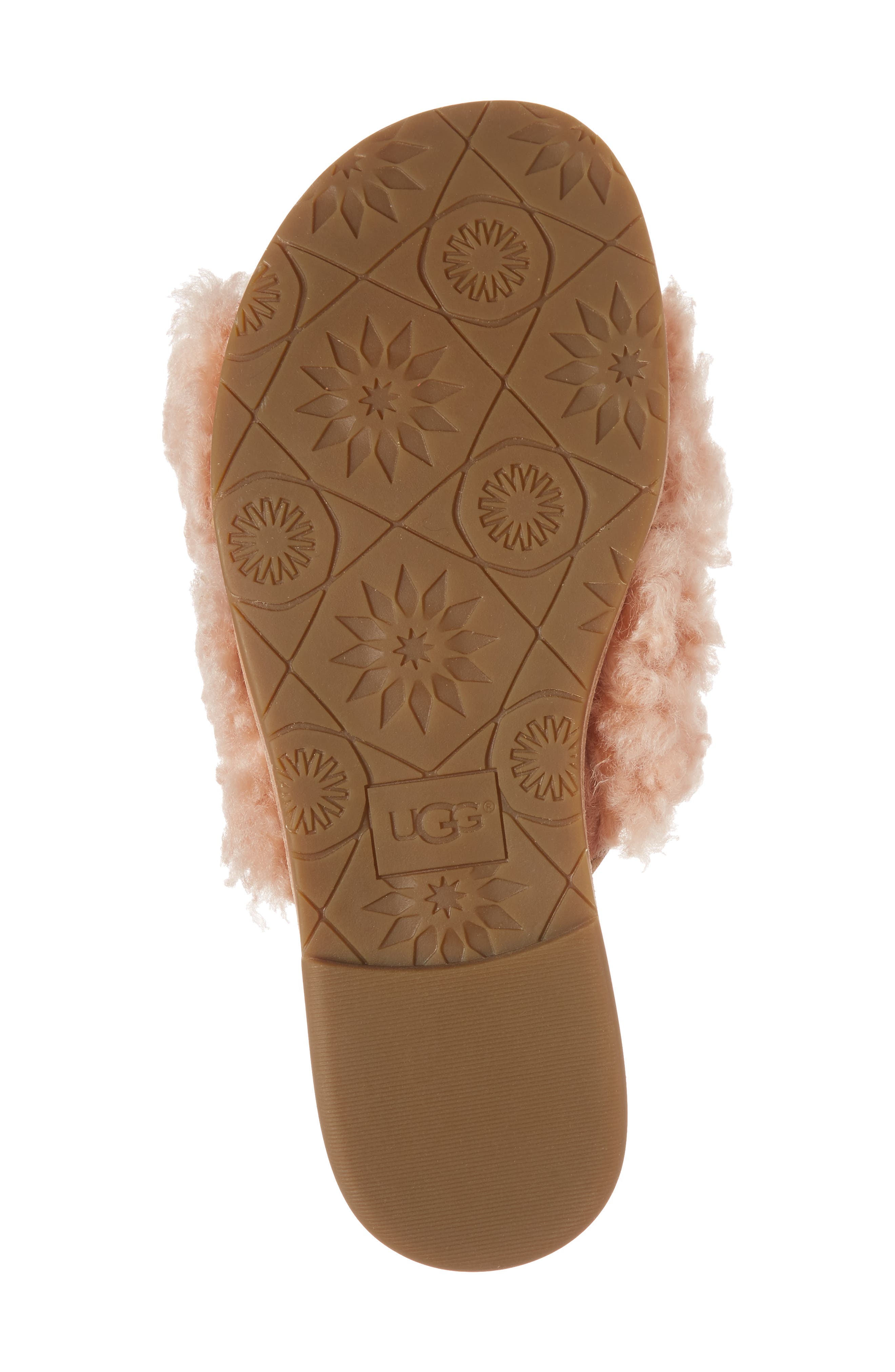 Joni Genuine Shearling Slide Sandal, Alternate, color, SUNTAN