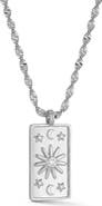 SPHERA MILANO Cubic Zirconia Celestial Pendant Necklace