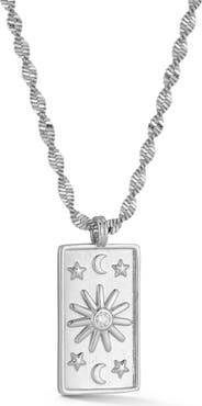 SPHERA MILANO Cubic Zirconia Celestial Pendant Necklace