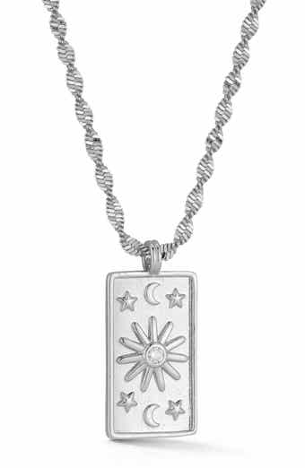 Cubic Zirconia Celestial Pendant Necklace