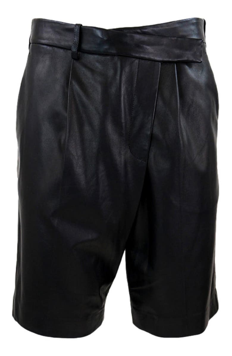 THEO The Label Leto Cross-Over Waist Bermuda Shorts, Alternate, color, 