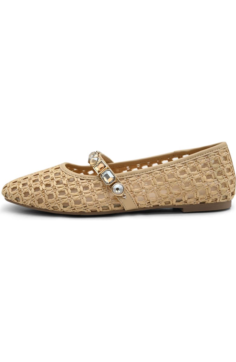 Kenneth Cole Zeta Mary Jane Flat, Alternate, color, Natural Raffia