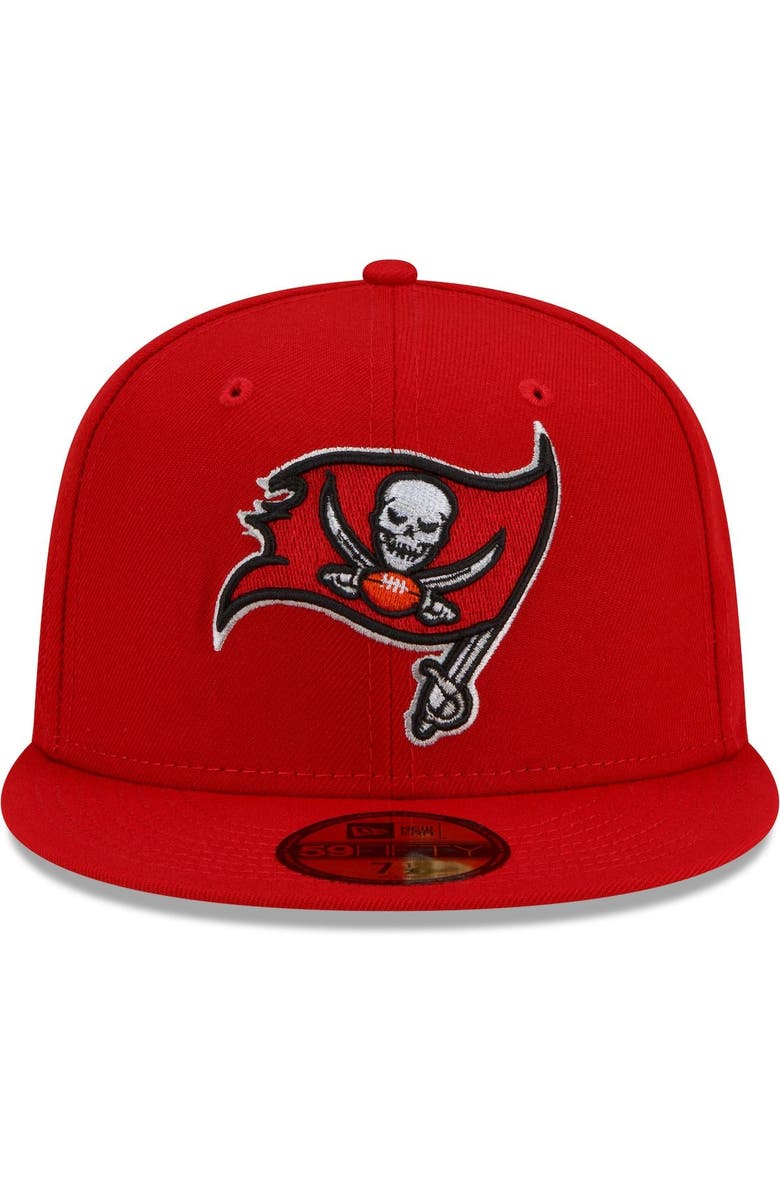 New Era Men's New Era Red Tampa Bay Buccaneers Patch Up Super Bowl XXXVII 59FIFTY Fitted Hat, Alternate, color, 