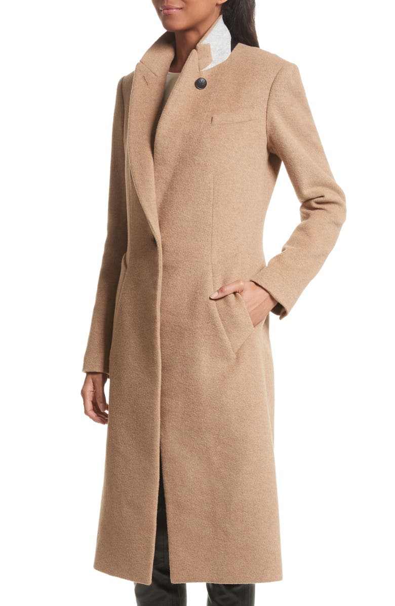 rag & bone Duke Camel Hair Coat, Alternate, color, 