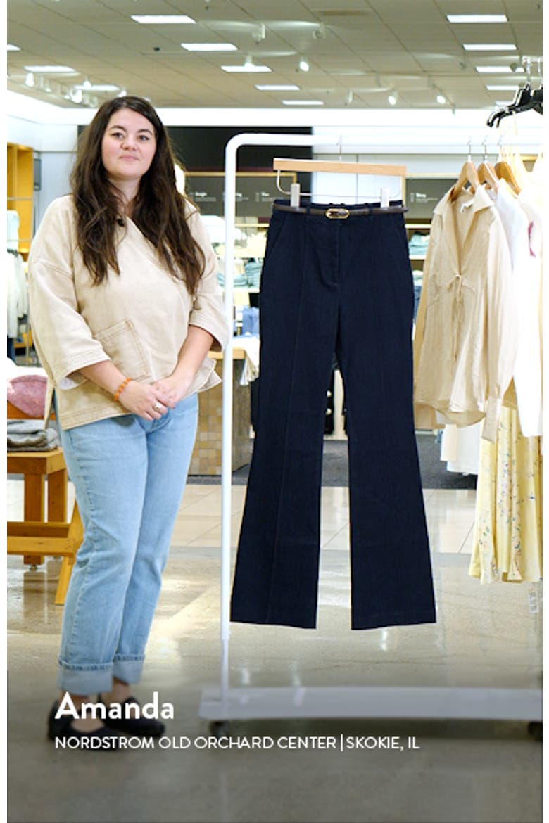 Gracie High Waist Pintuck Pleat Belted Jeans video