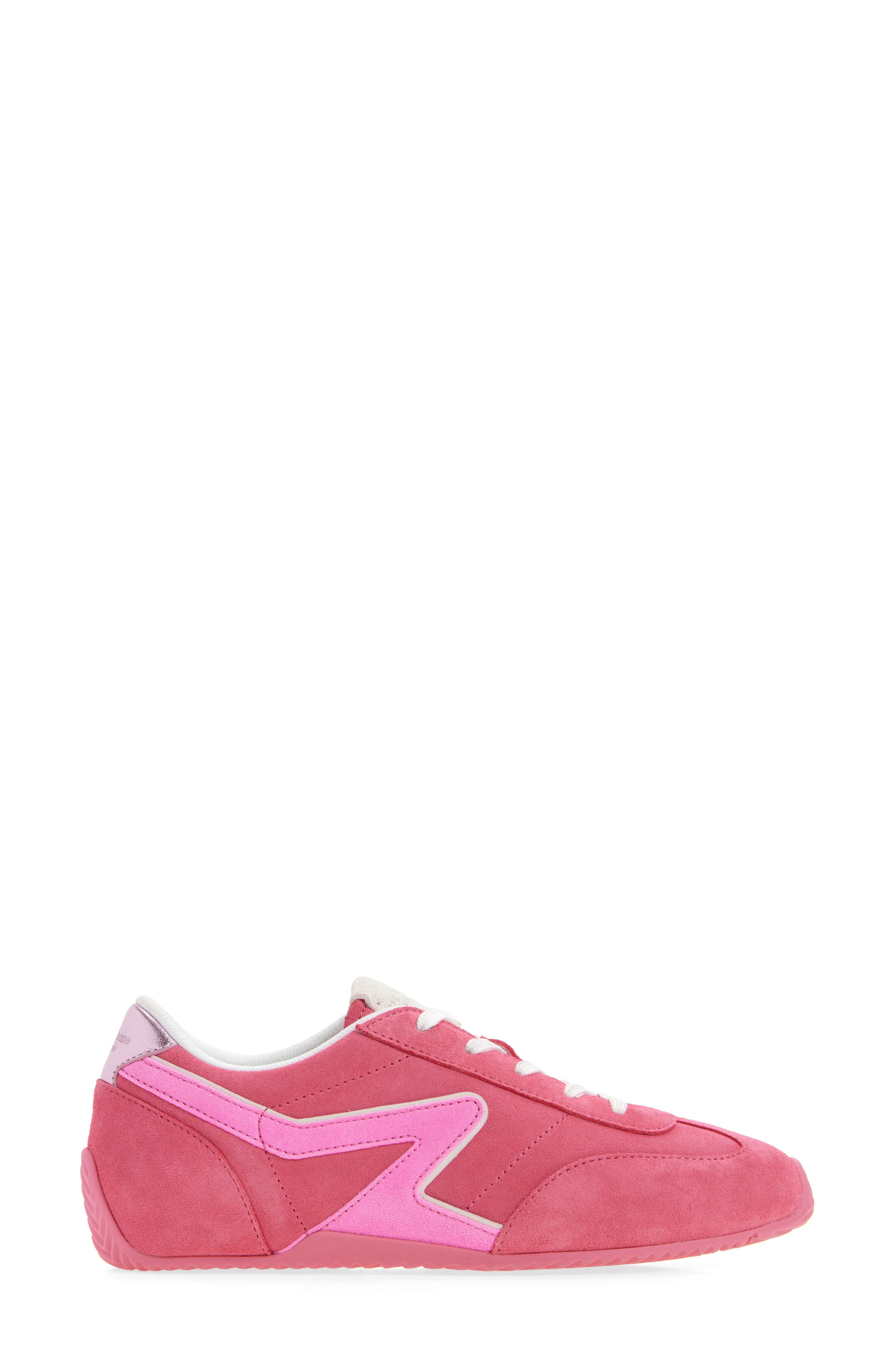 rag & bone Retro Runner Slim Ultra Sneaker, Alternate, color, Hot Pink Suede