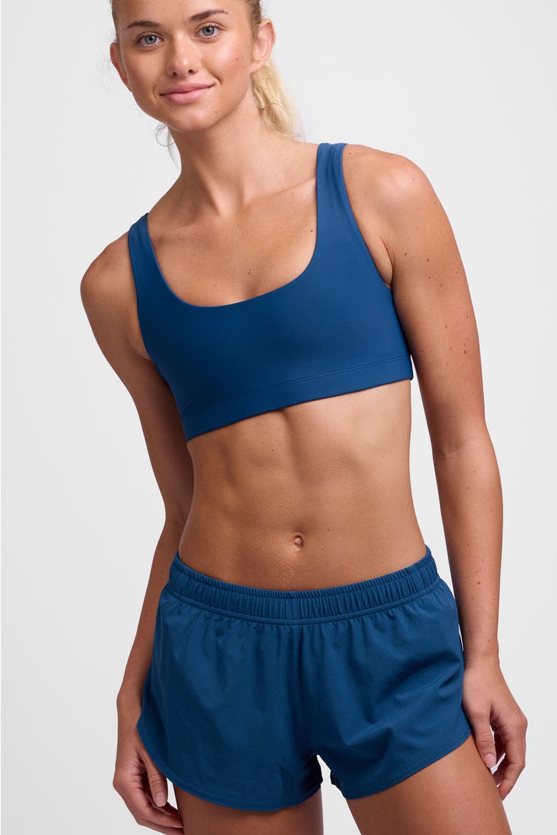 Lizzie Split Short, Alternate, color, Blue Flame