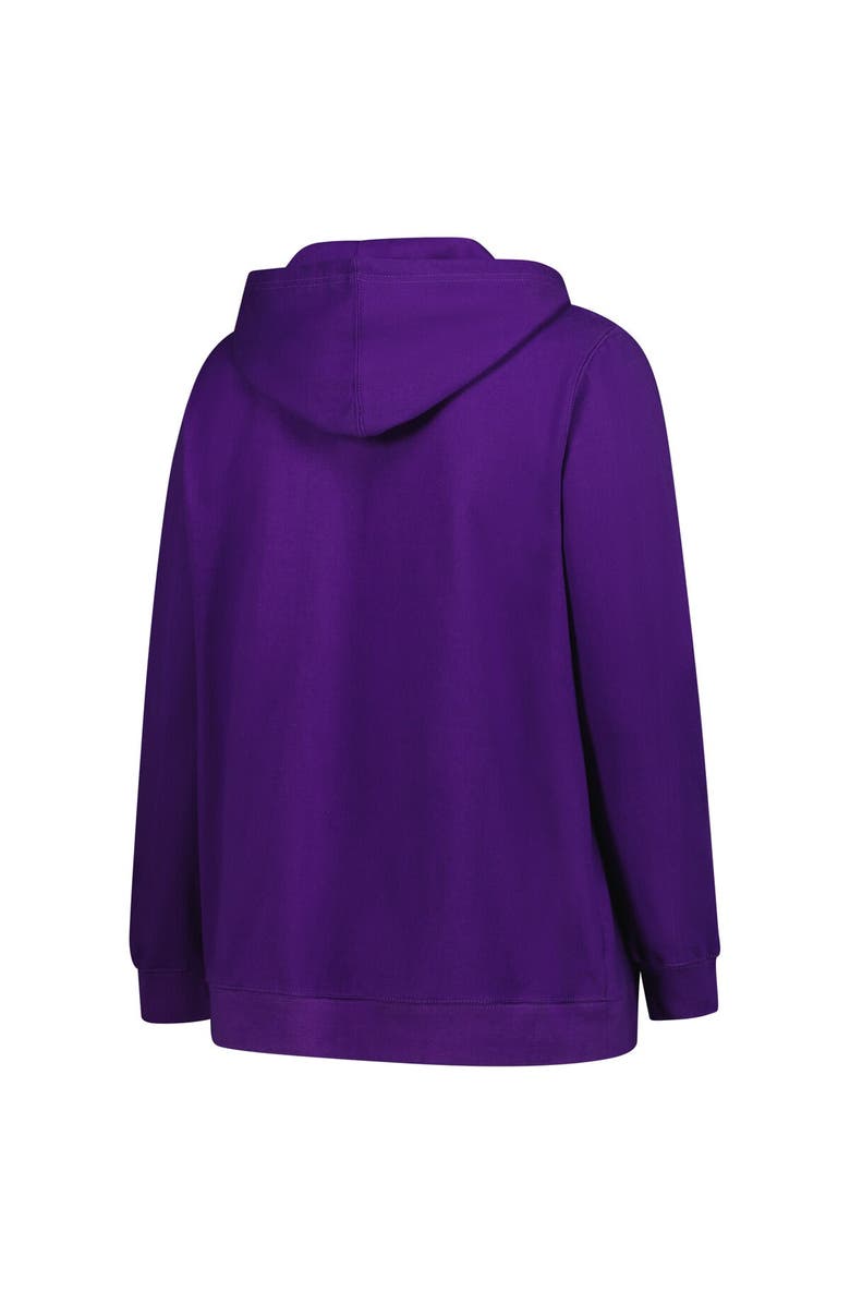 FANATICS Women's Fanatics Purple Minnesota Vikings Plus Size V-Neck Pullover Hoodie, Alternate, color, Purple