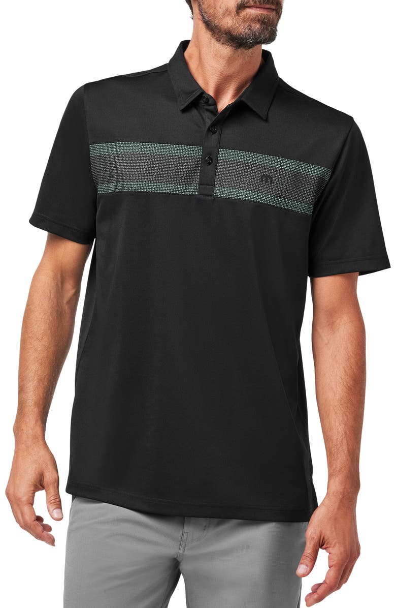 TravisMathew Good Good Chest Stripe Polo, Main, color, 