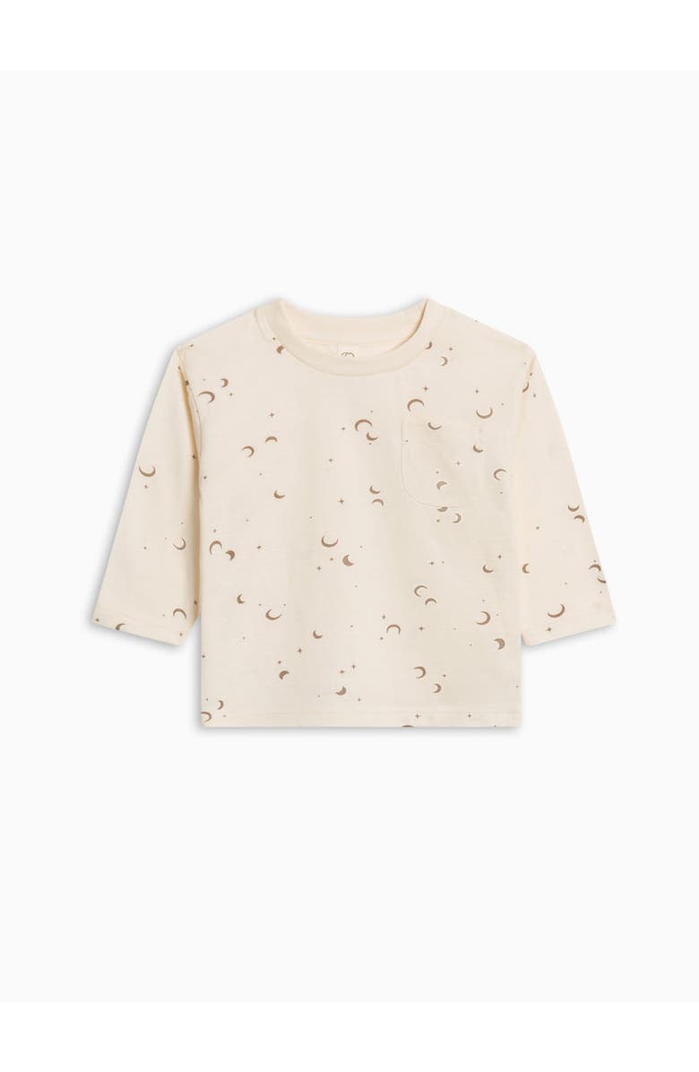 Colored Organics Organic Cotton Reese Drop Shoulder Tee, Main, color, Moon / Taupe