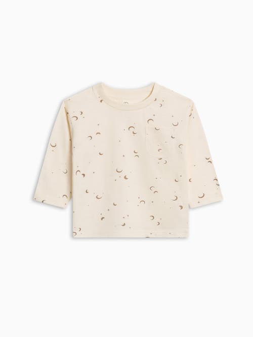 Colored Organics Kids'  Organic Cotton Reese Drop Shoulder Tee In Neutral