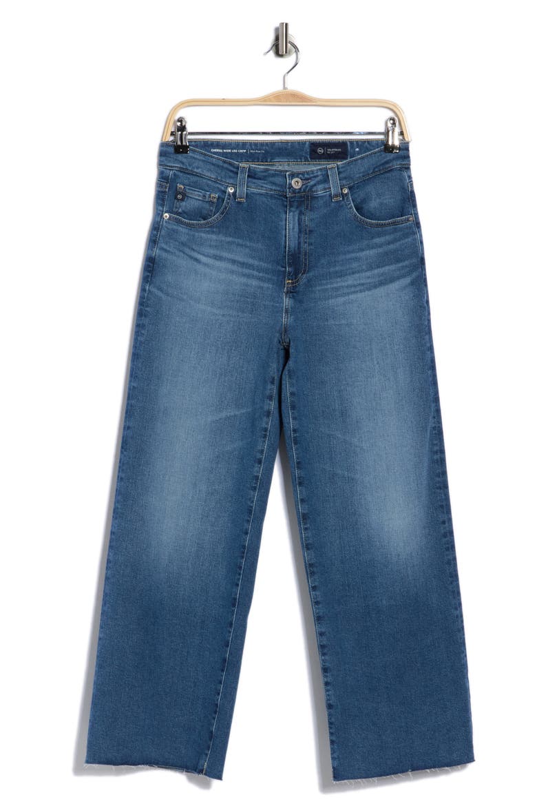 Cherise Crop Wide Leg Jeans, Alternate, color, CIELO