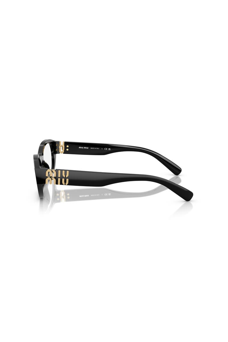 53mm Irregular optical glasses, Alternate, color, Black
