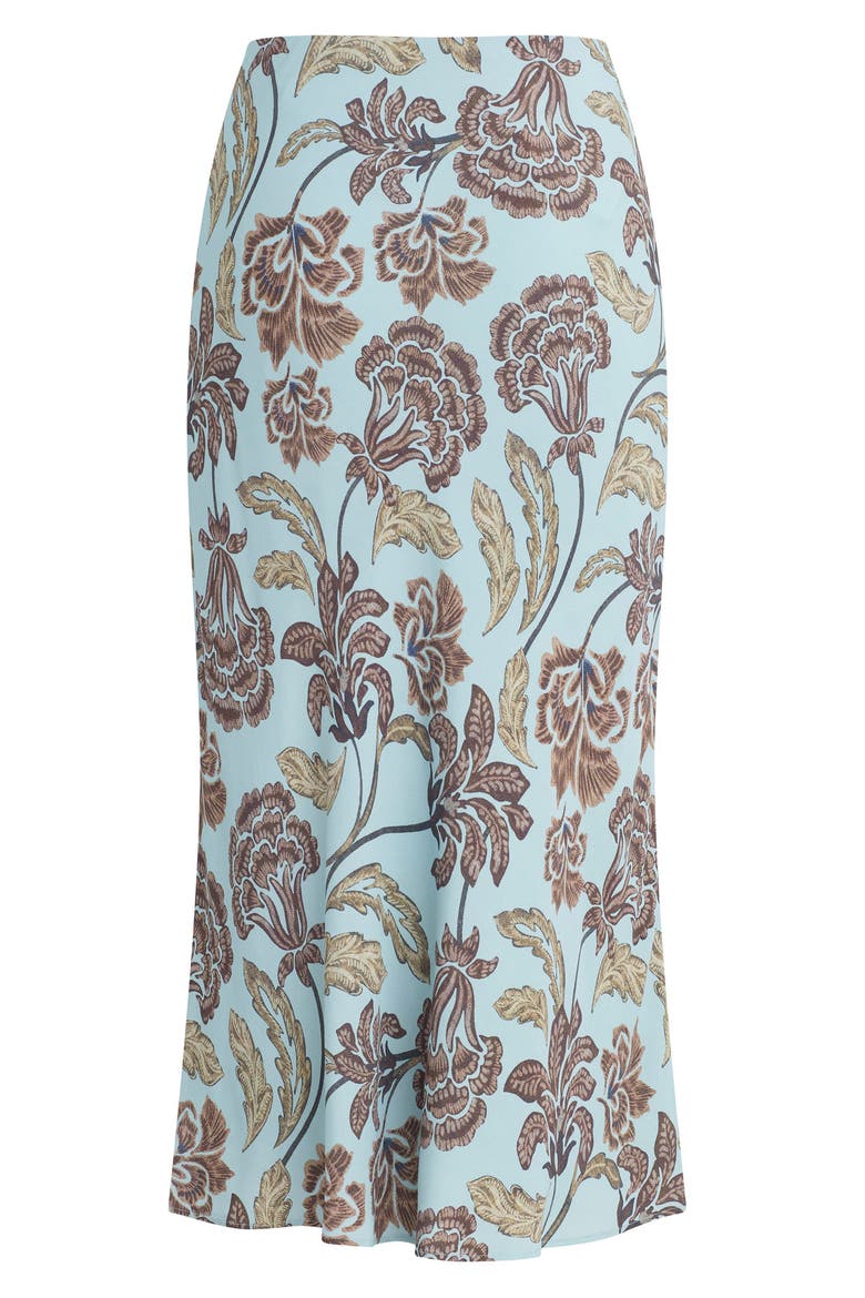 The Jojo Floral Midi Skirt, Alternate, color, SKY PAISLEY FLORAL