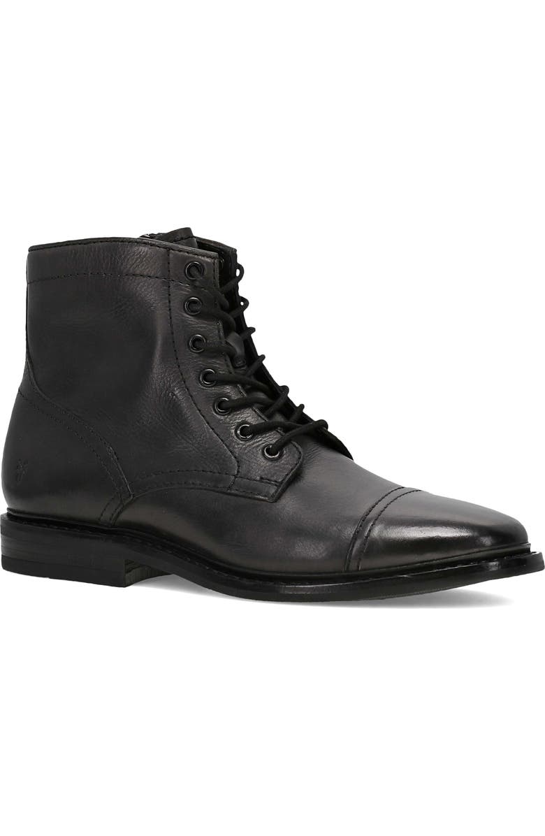 Frye Paul Lace-Up Boot, Main, color, Black
