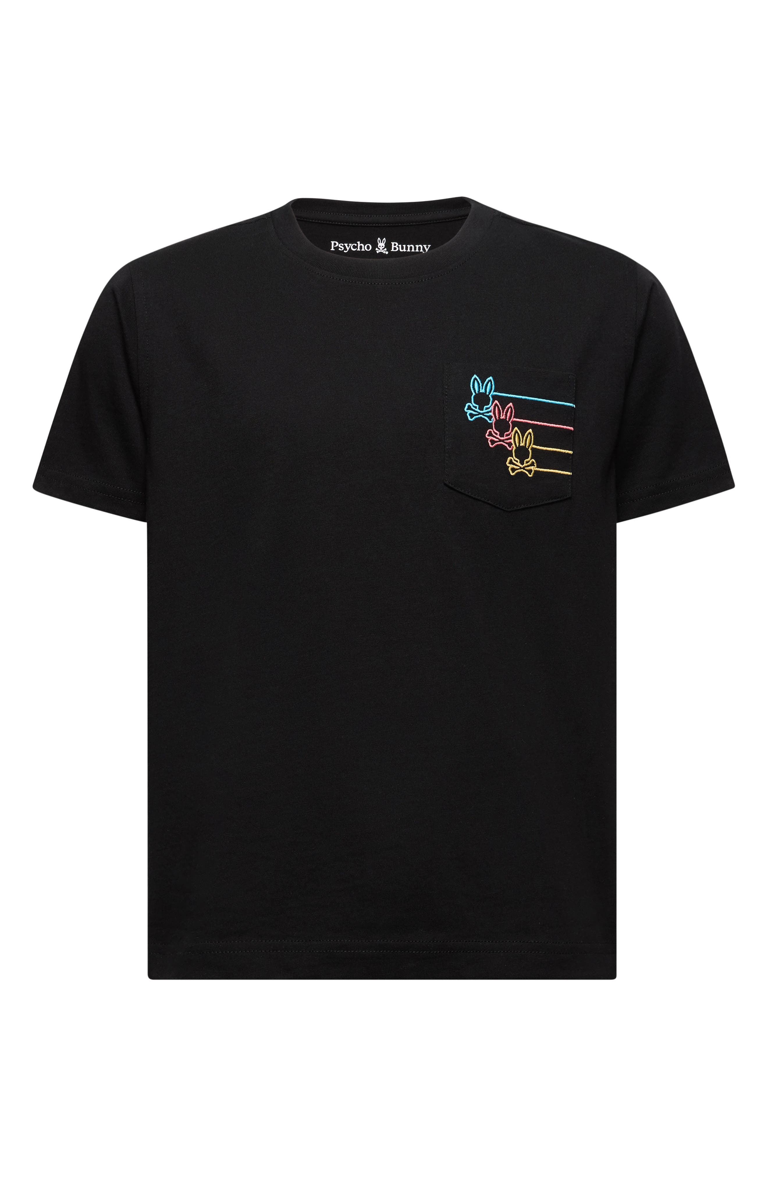 Psycho Bunny Kids' Andy Embroidered Pocket Cotton T-Shirt