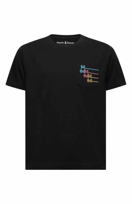 Psycho Bunny Kids' Andy Embroidered Pocket Cotton T-Shirt