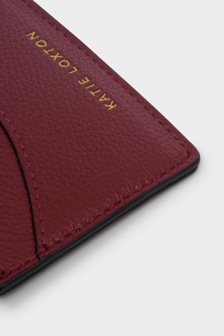 Alba Card Holder, Alternate, color, Cherry