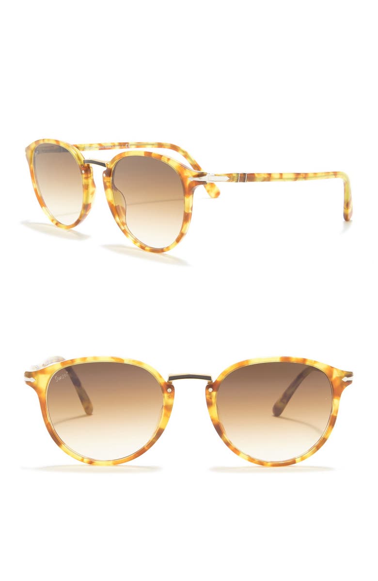 Persol Typewriter Evolution 51mm Round Sunglasses, Main, color, 