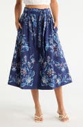 FARM Rio Winter Loom A-Line Midi Skirt