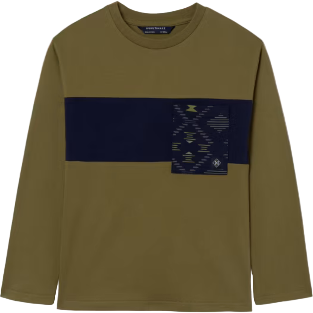 Mayoral T-shirt With Pocket In Green