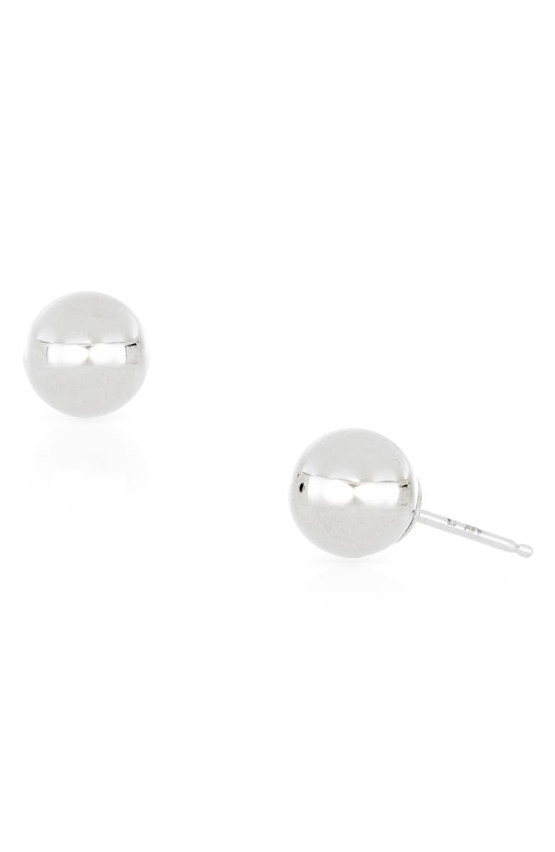 Bony Levy 14K Gold Small Ball Stud Earrings, Main, color, 14K White Gold