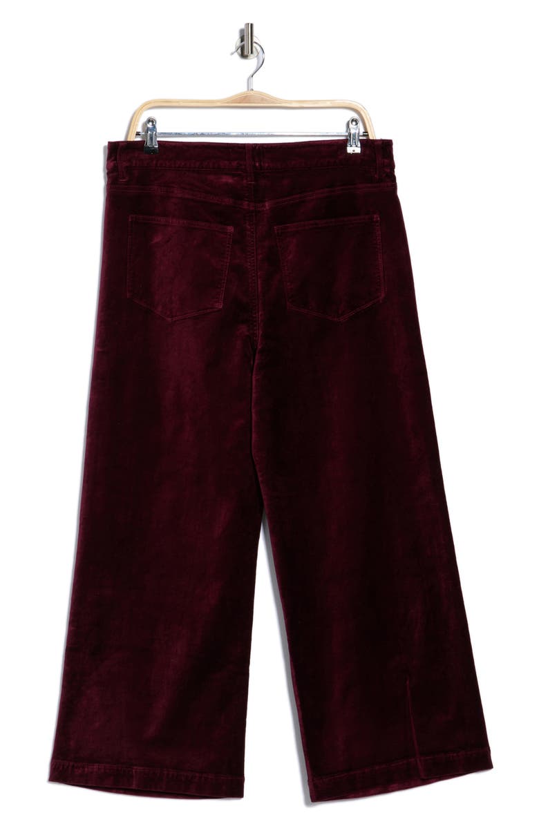 PAIGE Anessa High Waist Wide Leg Pants, Alternate, color, Dark Oxblood