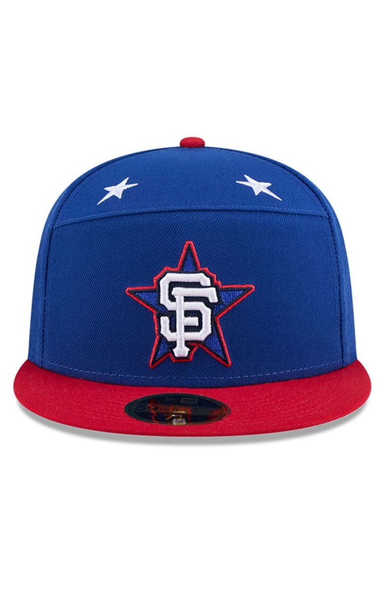New Era Men's New Era Blue/Red San Francisco Giants 2025 MLB All-Star Game Workout Side Patch 59FIFTY Fitted Hat, Alternate, color, Blue