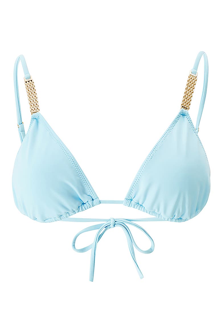 Maldives Embellished Bikini Top, Alternate, color, SKY