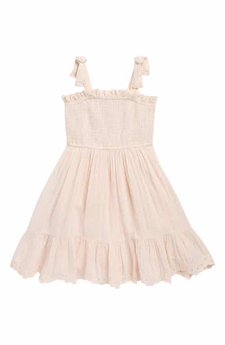 Reiss Kids' Agatha Metallic Smocked Sundress