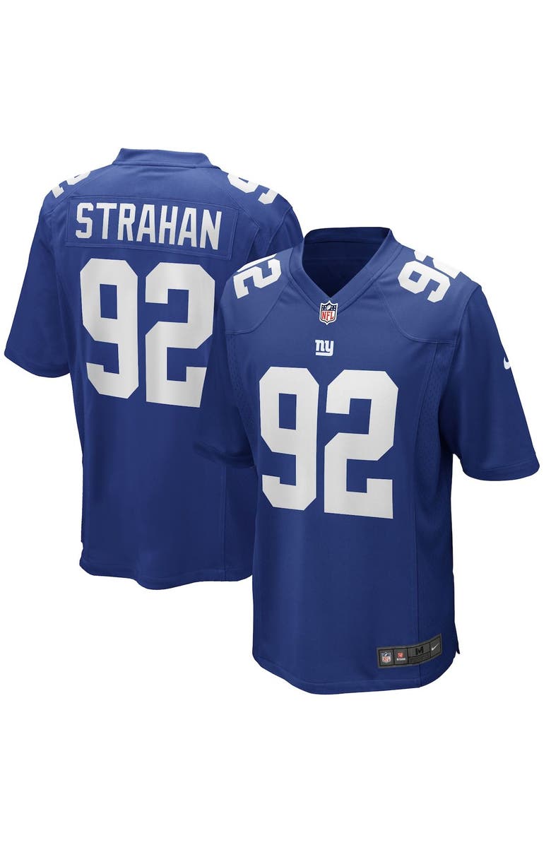 Nike Men's Nike Michael Strahan Royal New York Giants Game Retired Player Jersey, Main, color, 