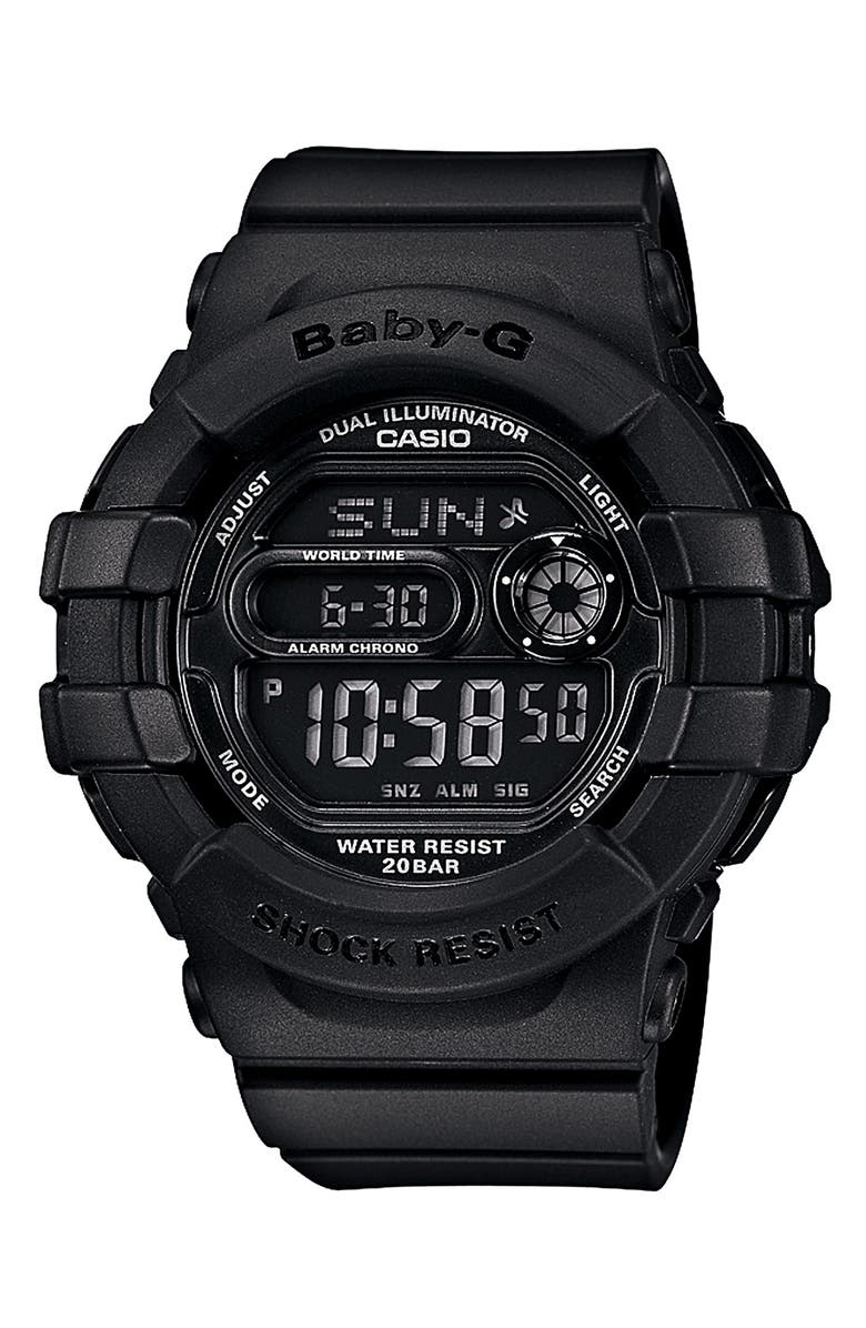 G-SHOCK Baby-G 'Dual Illuminator' Digital Watch, 42mm, Main, color, 