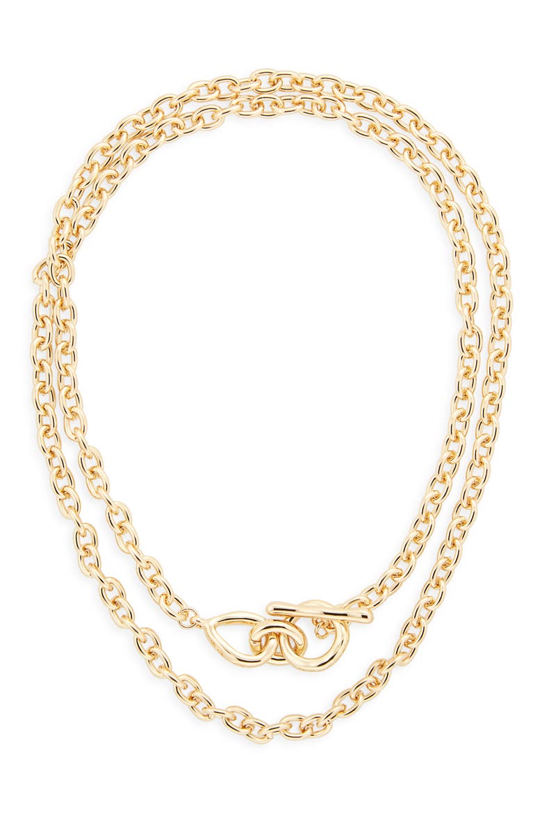 Toggle Wrap Chain Necklace, Alternate, color, GOLD