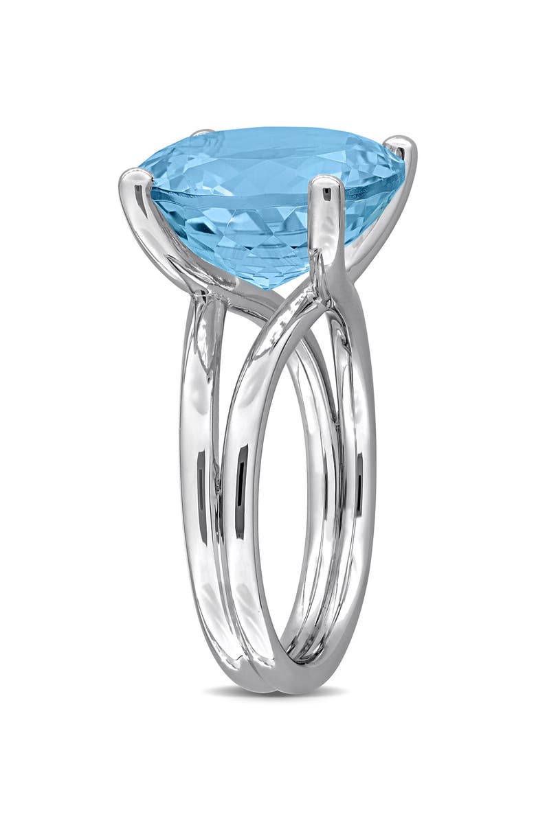 DELMAR Sky Blue Topaz Solitaire Ring, Alternate, color, Blue