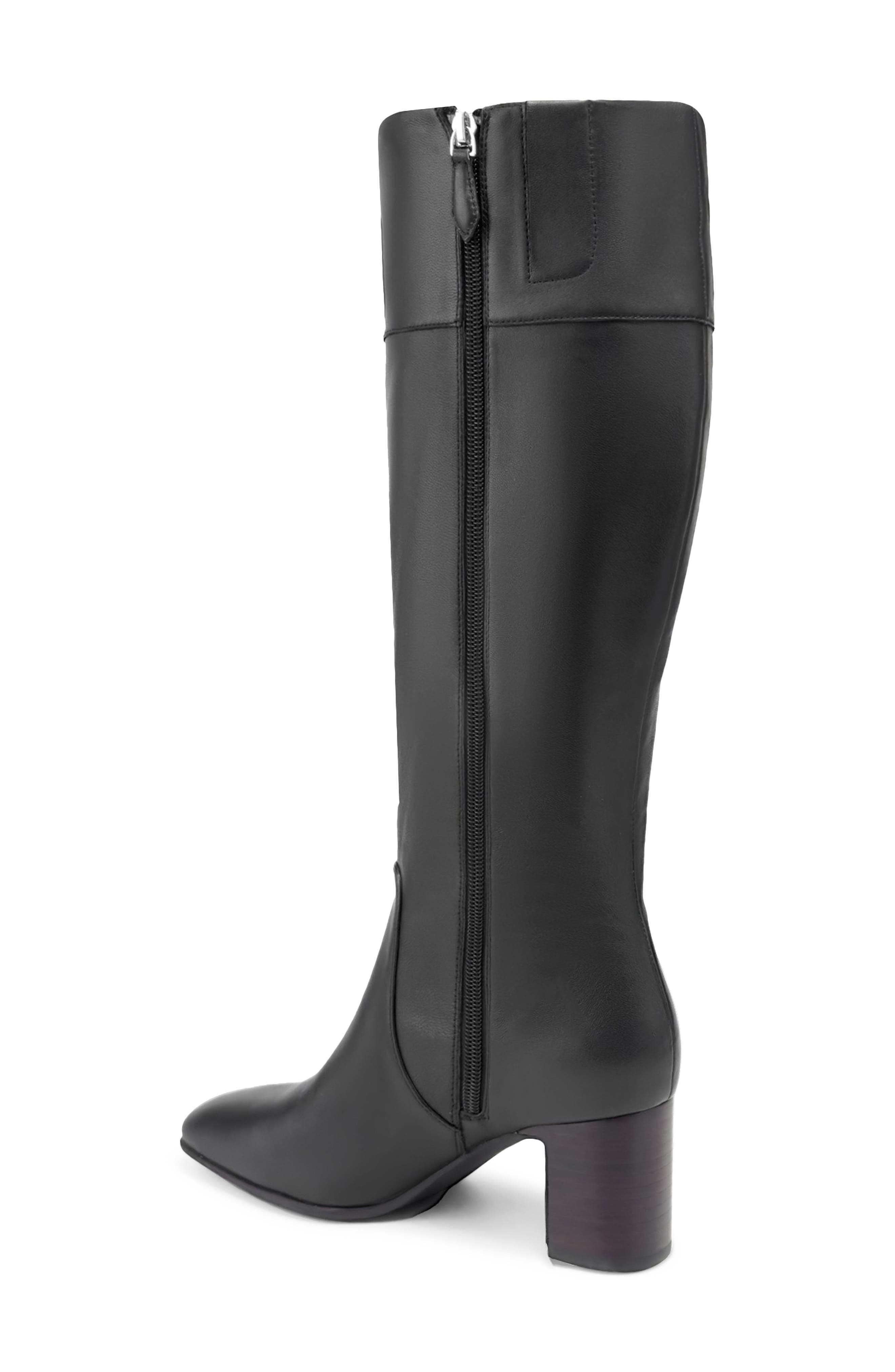 Aerosoles Minerva Knee High Boot, Alternate, color, Black Leather