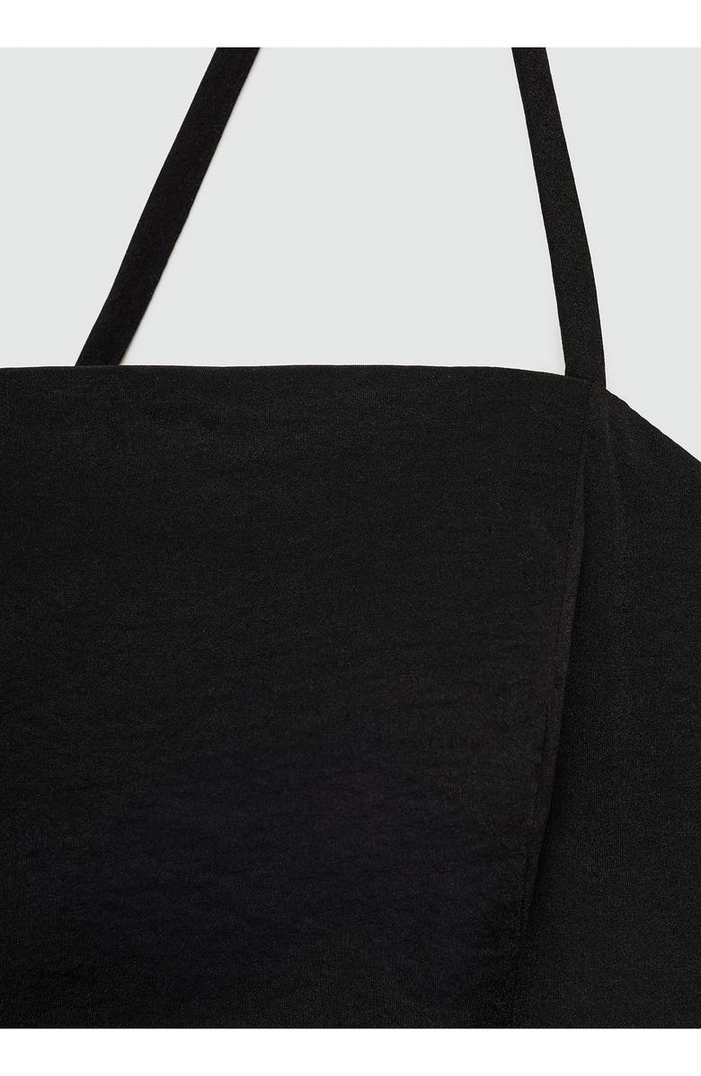 MANGO Strappy Back Pleated Minidress, Alternate, color, 