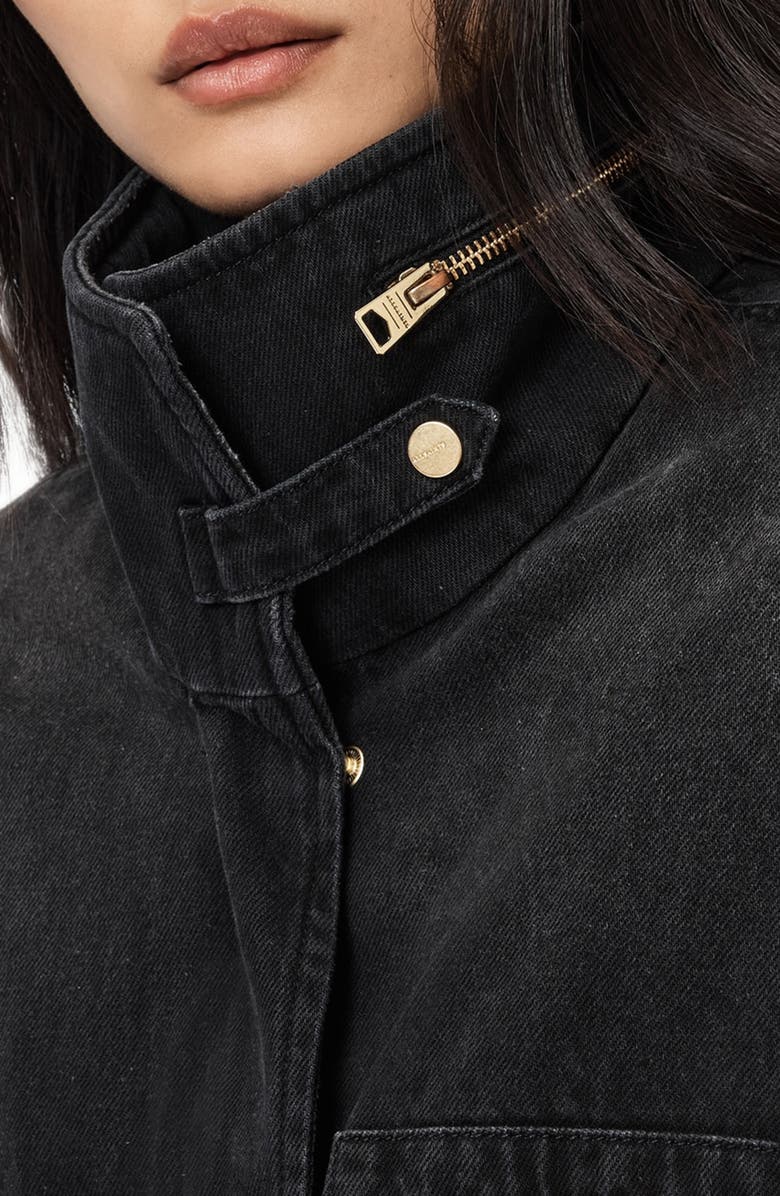 AllSaints Clay Denim Jacket, Alternate, color, Washed Black